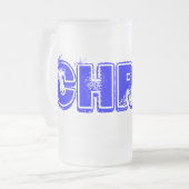 Chris Mattglas Bierglas (Vorderseite Links)