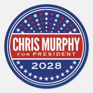 Chris Murphy für Präsident 2028 Runder Aufkleber