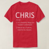 Chris Name Gift 155 T-Shirt (Design vorne)