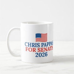 Chris Pappas für den Senat 2026 Wahl Kaffeetasse
