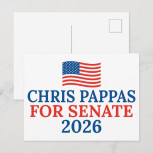 Chris Pappas für den Senat 2026 Wahl Postkarte