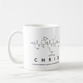 Chris-Peptidnamen-Tasse Kaffeetasse (Links)
