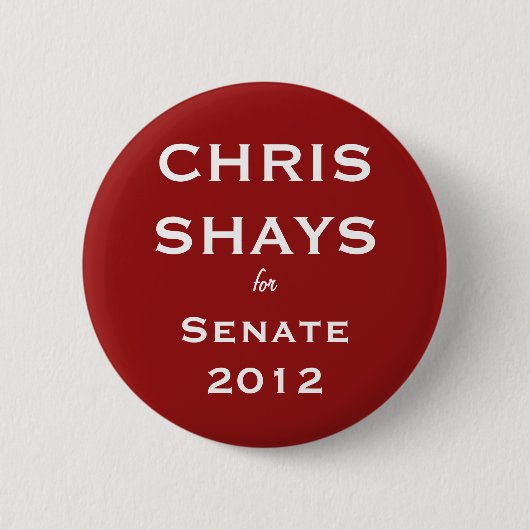 Chris Shays für Senats-Knopf Button (Vorderseite)