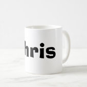 Chris-Tasse Kaffeetasse (VorderseiteRechts)