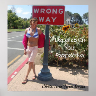 Chris Tina Foxx Bruce hängt von Ihrer Perspektive Poster