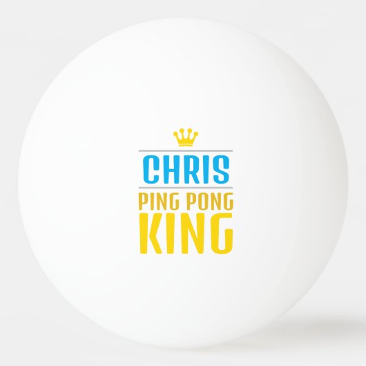 Chris Tischtennisball (Vorderseite)