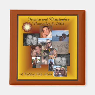 Chris und Monica Collage Magnet