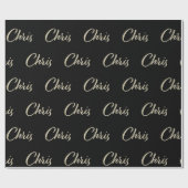 Chris Vorname Name edles Geschenkpapier Papier (Flach)
