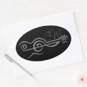 Chris Woodward Treble Guitar Logo Sticker (Umschlag)