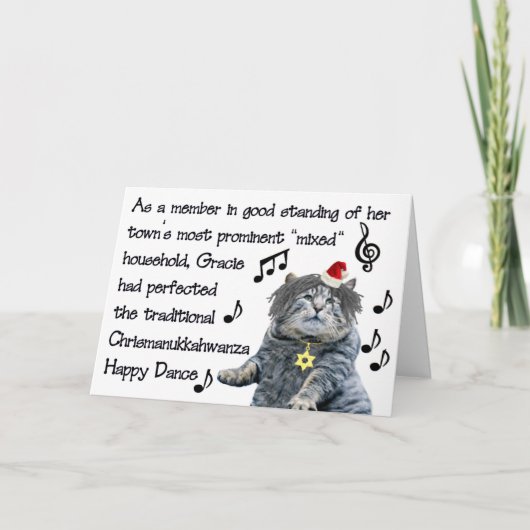 Chrismanukahwanza Feiertagskarte (Vorderseite)