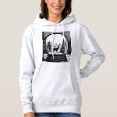 Chrismas deer and trees hoodie for women (Vorderseite)