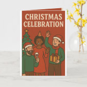 CHRISMAS FEIERKARTE KARTE (Gelbe Blume)