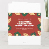 CHRISMAS FEIERKARTE KARTE (Rückseite)