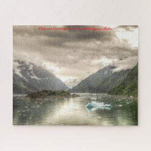 Chrismas Greetings Alaska Tracy Arm Fjord Juneau Puzzle