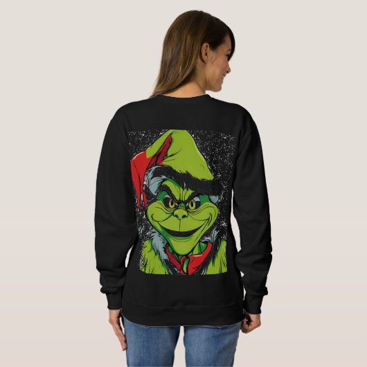 Chrismas grinch sweat-shirt for women  sweatshirt (Schwarz voll)