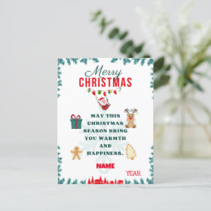 CHRISMAS JOYFUL CARD FEIERTAGSPOSTKARTE