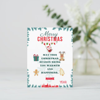 CHRISMAS JOYFUL CARD FEIERTAGSPOSTKARTE