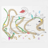 Chrismas Mess Fleecedecke (Vorderseite (Horizontal))