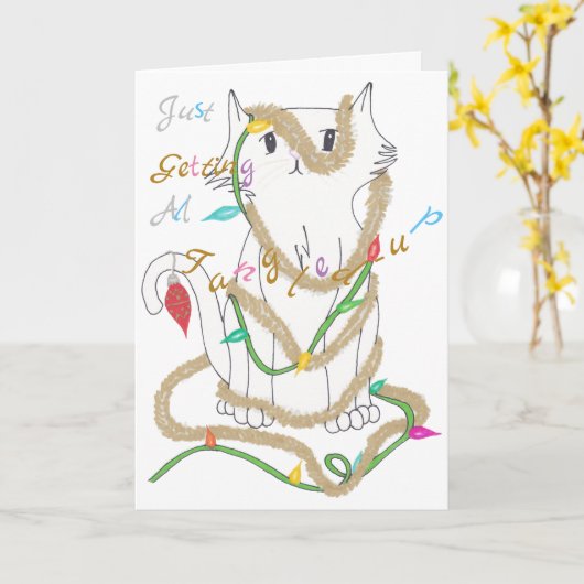 Chrismas Mess Karte (Gelbe Blume)