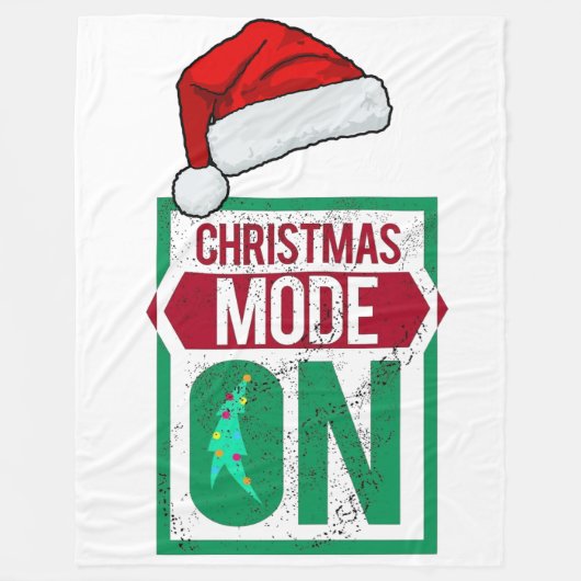 chrismas mode on in u Fleece Blanket (Vorderseite)