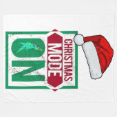 chrismas mode on in u Fleece Blanket (Vorderseite (Horizontal))