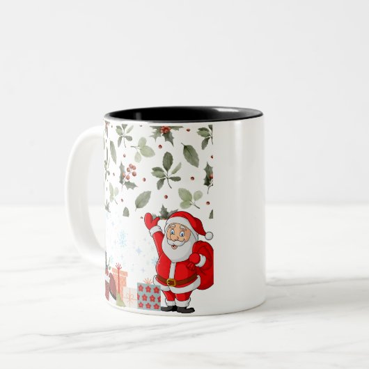 Chrismas Mug Zweifarbige Tasse (Vorderseite Links)