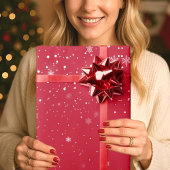 Chrismas Schneeflocken WRAPPING PAPIER Geschenkpapier