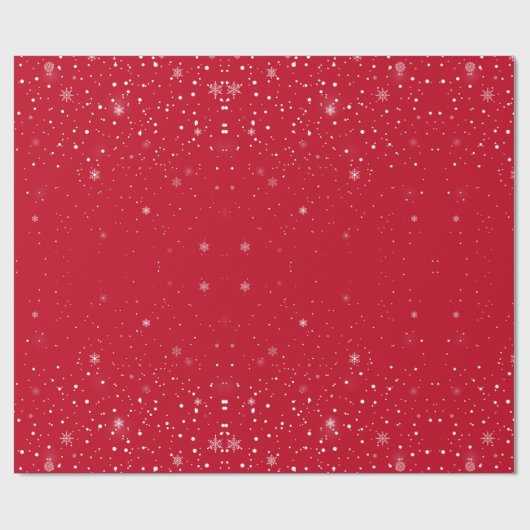 Chrismas Schneeflocken WRAPPING PAPIER Geschenkpapier (Flach)