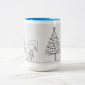 CHRISMAS-TASSE ZWEIFARBIGE TASSE (Mittel)
