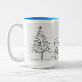 CHRISMAS-TASSE ZWEIFARBIGE TASSE