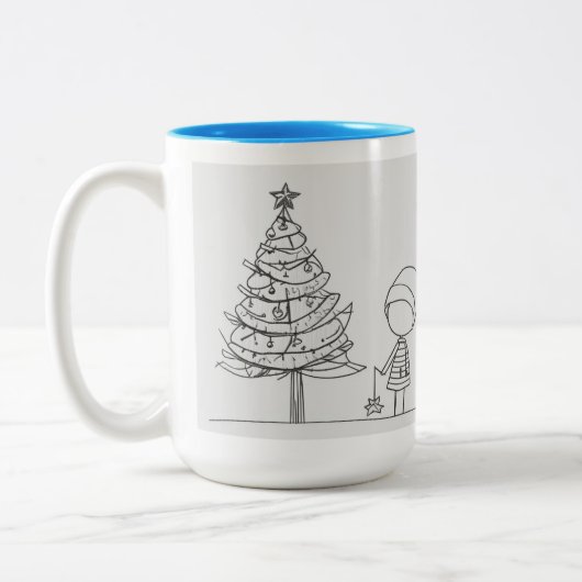 CHRISMAS-TASSE ZWEIFARBIGE TASSE (Links)