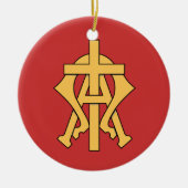 Chrismon Keramikornament (Vorne)