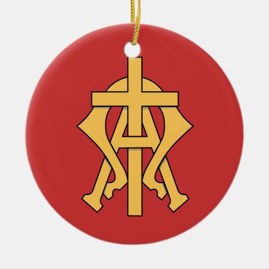 Chrismon Keramikornament (Vorne)