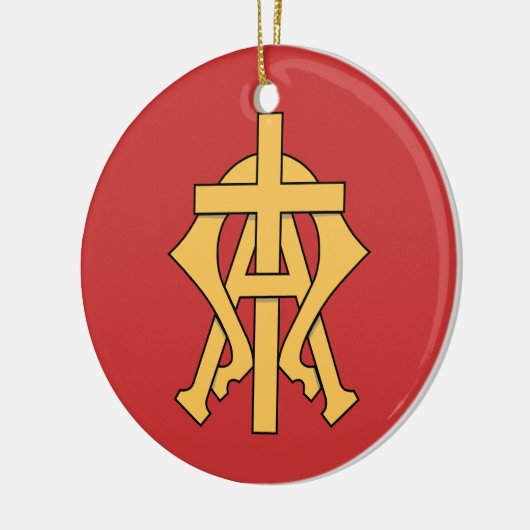 Chrismon Keramikornament (Links)