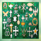 Chrismons Fensteraufkleber (Blatt 3)