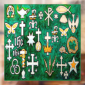 Chrismons Fensteraufkleber (Blatt 2)