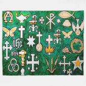 Chrismons Fleecedecke (Vorderseite (Horizontal))