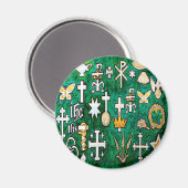 Chrismons Magnet (Vorderseite/Rückseite)