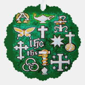 Chrismons Ornament Karte (Rückseite)