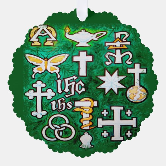 Chrismons Ornament Karte (Vorderseite)