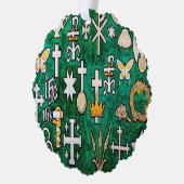 Chrismons Ornament Karte (Links)