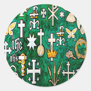 Chrismons Runder Aufkleber