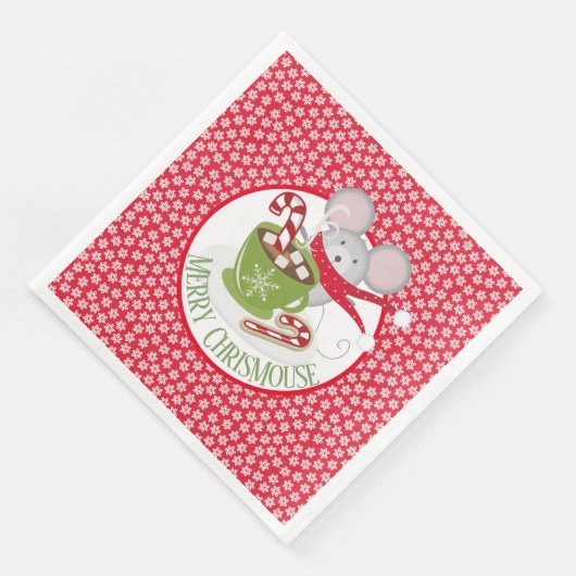 ChrisMouse Snow Flakes Paper Napkin Serviette (Ecke)
