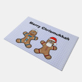 Chrismukka Gingerbread Men Door Mat Fußmatte (Schrägansicht)