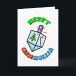 Chrismukkah Anagram Funny Grußkarte Feiertagskarte<br><div class="desc">Der Begriff "Chrismukka" begann 2003 in einer Fernsehsendung namens "The O.C.". Es kann interpretiert werden als (1) die Mischung von Weihnachten und Hanukkah während der Ferienzeit in den Zuhause, wo man jüdisch und einer von Christlich protestantischem Glauben ist. Es ist eine Möglichkeit, beide Seiten einer Zweireligionsfamilie zu feiern und Gefühle...</div>
