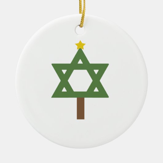 Chrismukkah Baum Keramikornament (Vorne)