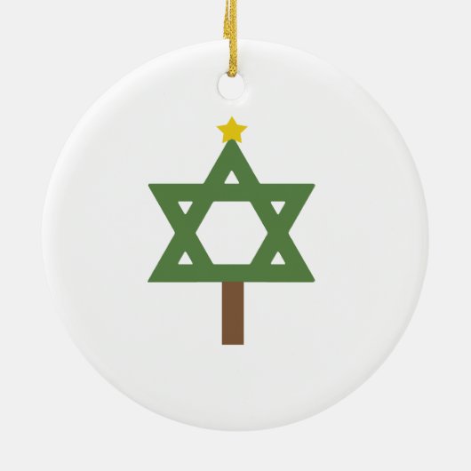 Chrismukkah Baum Keramikornament (Hinten)