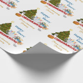 Chrismukkah Blended Holiday Pattern Geschenkpapier (Ecke)