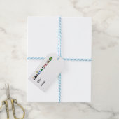 Chrismukkah Graphic Text Gift Tags Geschenkanhänger (Mit Garn)