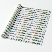 Chrismukkah Graphic Text Gift Wrap Geschenkpapier (Ungerollt)